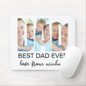 Best Dad Ever Photo Letter Mousepad (Mit Mouse)