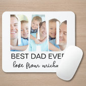 Best Dad Ever Photo Letter Mousepad
