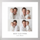 Best Dad Ever Photo Poster | Personalized Gift  (Vorne)