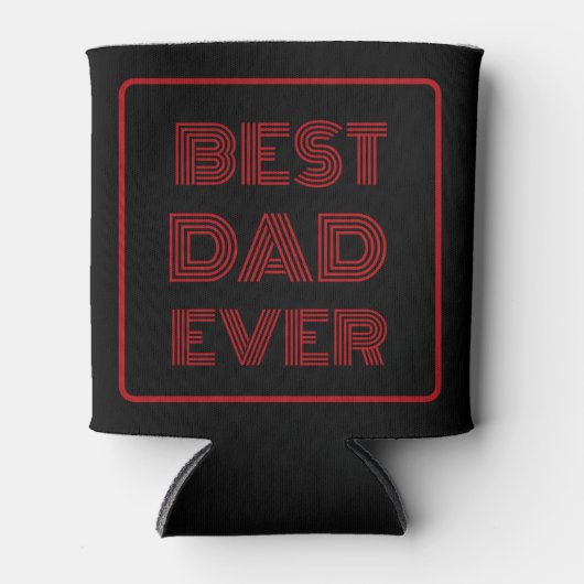 Best Dad Ever Script Custom Dosenkühler (Vorderseite)