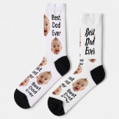 Best Dad Ever Socken, Socken mit benutzerdefiniert (Linkes Detail)