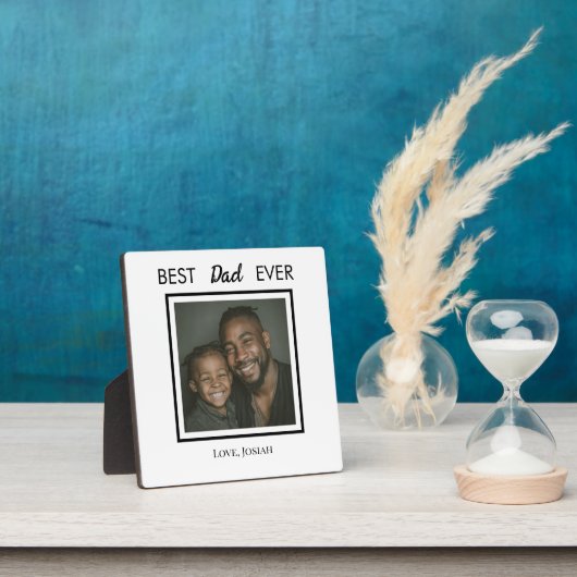 Best Dad Ever Tabletop Plaque with Easel Fotoplatte (InSitu)