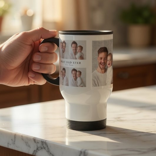 Best Dad Ever Travel Mug | Personalized Photo Gift Reisebecher