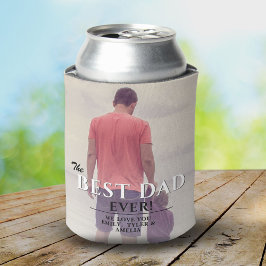 Best Dad Ever Typography Father's Day Foto Dosenkühler