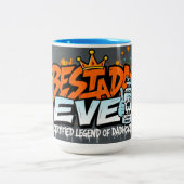 Best Dad Ever Urban Graffiti Edition Father’s Day Zweifarbige Tasse (Mittel)