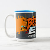 Best Dad Ever Urban Graffiti Edition Father’s Day Zweifarbige Tasse (Links)