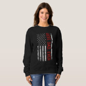 Best Dad Ever US American Flag   For Father's Day Sweatshirt (Vorne ganz)