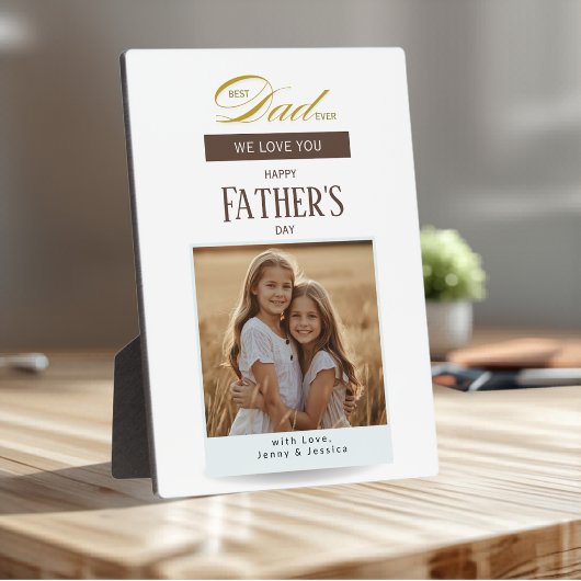 Best Dad Ever We Love You Fathers Day Fotoplatte