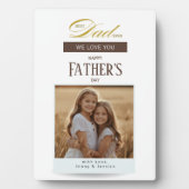 Best Dad Ever We Love You Fathers Day Fotoplatte (Vorderseite)