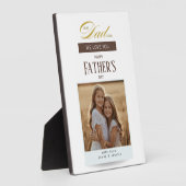 Best Dad Ever We Love You Fathers Day Fotoplatte (Seite)