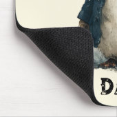 Best Dad Ever Winter Penguin Design Mousepad (Ecke)