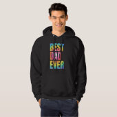 Best Dad Ever With US American Flag Fathers Day D Hoodie (Vorne ganz)