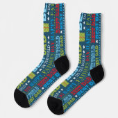 Best Dad ,Fathers Day Typography Pattern Socken (Linkes Detail)