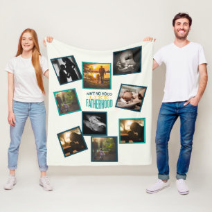 Best dad Foto Collage Funny Vaterhood Quote Fleet Fleecedecke