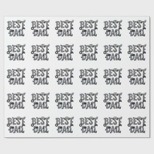 BEST DAD Gaming Dad Grafik Geschenkpapier