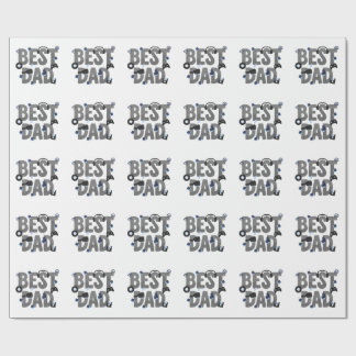 BEST DAD Gaming Dad Grafik Geschenkpapier
