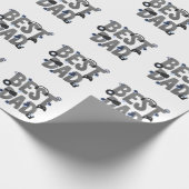 BEST DAD Gaming Dad Grafik  Geschenkpapier (Ecke)