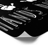 Best Dad Hands Down Fathers D Poster (Ecke)