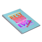 Best Dad in the galaxy ever Notizblock (Rechte Seite)