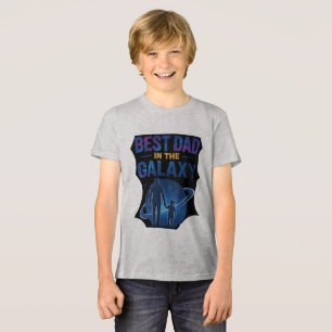 Best Dad in the Galaxy - Father and Son Earth Tri-Blend Shirt