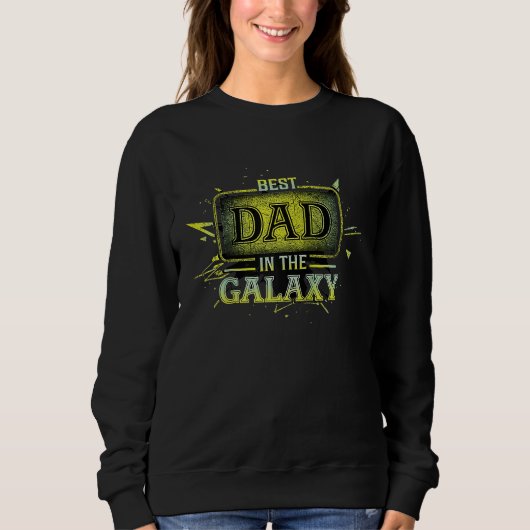 Best dad in the galaxy Raglan Baseball Sweatshirt (Vorderseite)