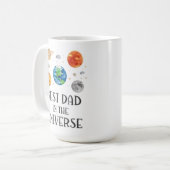 Best Dad in The Universe Funny Quote Fathers Day  Kaffeetasse (Vorderseite Links)