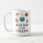 Best Dad in The Universe Funny Quote Fathers Day  Kaffeetasse (Links)