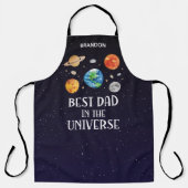Best Dad in The Universe Quote Fathers Day Schürze (Vorderseite)