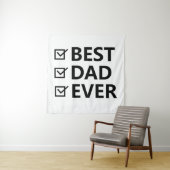 Best dad in the world, fathers day gift wandteppich (Beispiel)