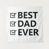 Best dad in the world, fathers day gift wandteppich (Vorderseite)