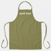 Best dad khaki solide schlichte Farbe minimalistis Schürze (Vorderseite)
