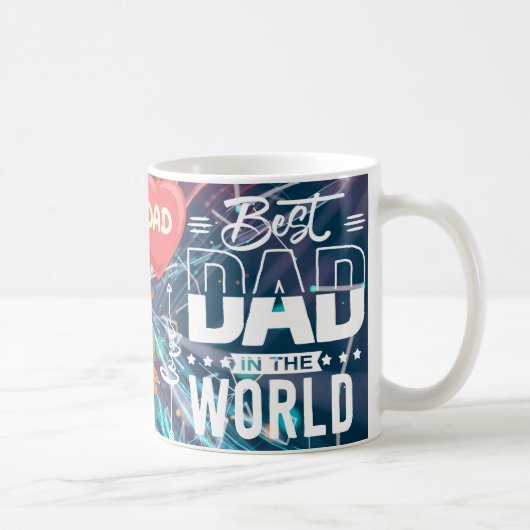 Best Dad Love Dad, Father's Day, Dad Gift Kaffeetasse (Rechts)