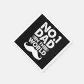 Best Dad Papa Father Daddy Daddies Fathers Day Gif Serviette (Ecke)