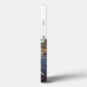 Best Dad photo blue 3d text Case-Mate iPhone Hülle (Rückseite / Links)