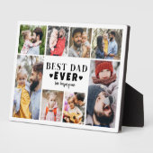 Best Dad Photo Collage Fotoplatte (Seite)