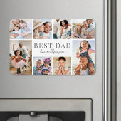 Best Dad Photo Collage Magnet