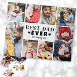 Best Dad Photo Collage Puzzle<br><div class="desc">Personalized "Best Dad Ever" Jigsaw Puzzle with Photo Collage. This fun and stylish jigsaw puzzle is a perfect way to showcase cherished memories. The design features space for eight photos, arranged in a border around the edge while keeping the focus on the meaningful text in the center. At the center,...</div>