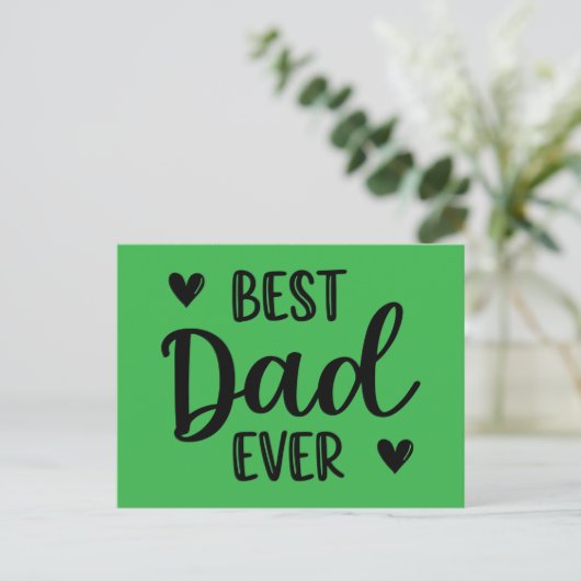 Best dad. postkarte (Stehend Vorderseite)