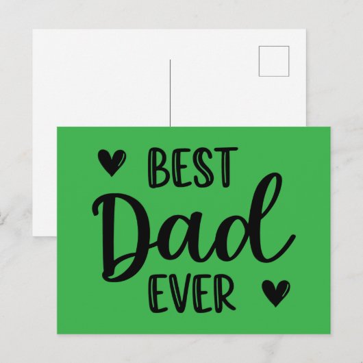 Best dad. postkarte (Vorne/Hinten)