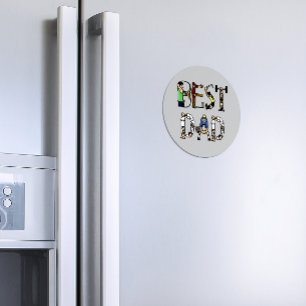 Best Dad Sports Fun Text Magnet