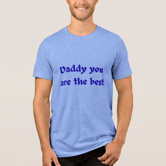 Best Dad T-Shirt Tri-Blend Shirt (Vorderseite)