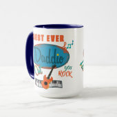 Best Daddio Far Out Retro Tasse (Vorderseite Links)