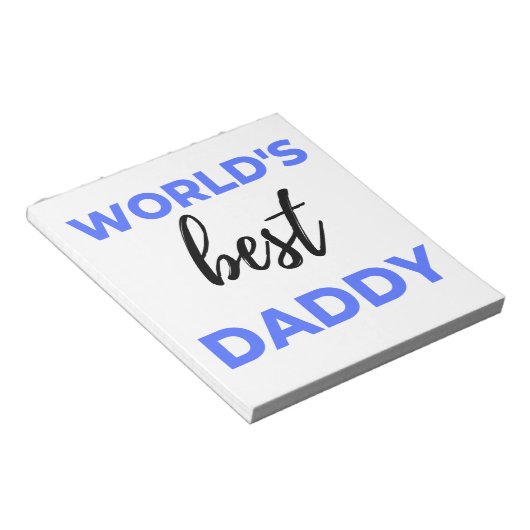 Best Daddy bl Notizblock (angewinkelt)