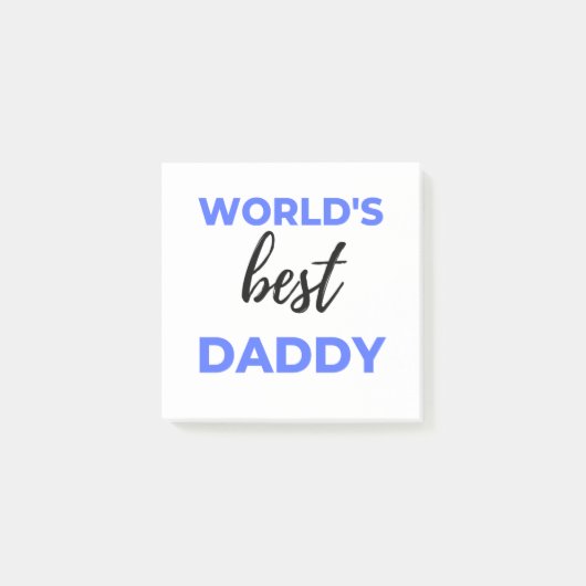 Best Daddy bl Post-it Klebezettel (Vorderseite)
