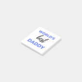 Best Daddy bl Post-it Klebezettel (angewinkelt)
