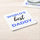 Best Daddy bl Rechteckiger Pappuntersetzer (angewinkelt)