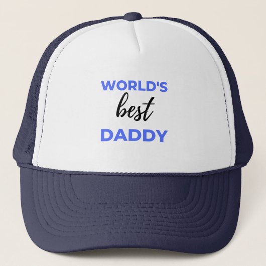 Best Daddy bl Truckerkappe (Vorderseite)
