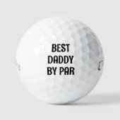 ⛳ Best Daddy by Par Golf Balls - Custom Vater Gift Golfball (Vorderseite)