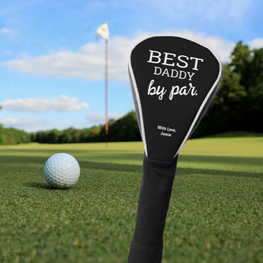 Best DADDY by par Modern Typografy Individuelle Na Golf Headcover