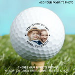 Best DADDY by Par Personalisiertes Foto Golfball<br><div class="desc">Best Daddy by Par ... Zwei Ihrer Lieblingssachen , Golf und Ihre Kinder ! Jetzt kannst du sie mitnehmen, während du 18 Löcher spielst. Passen Sie diese Golfbälle mit Ihren Kindern Lieblings-Foto und Namen . Ob Geburtstag, Vatertag oder Weihnachten, diese Papa-Golfbälle sind ein Favorit. Gutes Geschenk für alle Golfer und...</div>